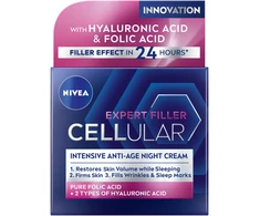 Nivea Cellular Expert Filler intensyvios odos senėjimą stabdanti naktinė priemonė, 50 ml