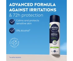 Nivea - Derma Control Sensitive vyriškas purškiklis - 150 ml