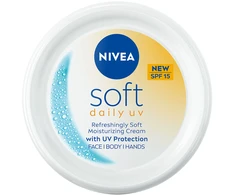 Nivea – švelnus kasdienis apsauginis kremas nuo saulės su SPF 15, 100 ml