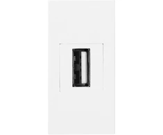 Orno NOEN USB data, modulinis lizdas 22,5x45 mm USB data 2.0, tarpiklis, baltas