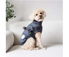 Nordic Paws Nordic letenėlės - Šuns paltas Thor su petnešomis 35cm - Antracitas - S