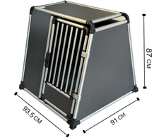 Nordic Paws - Transportavimo narvas - Alu - XXXL - 93x91x87cm
