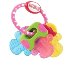 Nuby - kramtukas IcyBite Keys - 3 mėn.+ rožinis/mėlynas/geltonas (708011)