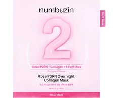 Numbuzin - Nr. 2 Rose PDRN naktinė kolageno kaukė - 4 vnt.