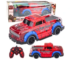 Lean Toys Nuotoliniu būdu valdomas automobilis Spider raudonas