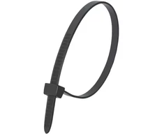 Nylonowe Nailoniniai kabelių raiščiai, juodi, 3,6x200 mm (100 vnt.)