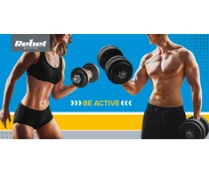 Gumuoto ketaus svoris 20kg, olimpinis atidarymas 51mm, REBEL ACTIVE