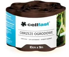 Obrzeże Gofruotas sodo apvadas 10 cm x 9 m, Cellfast, rudas