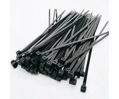 Lean Juodosios Nailono Kabelių Jungties Juostos, 100 vnt., 2,5x200 mm