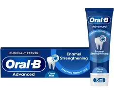 „Oral B“ dantų pasta su dantis emalio stiprinimui, pasižyminti švaria mėtų skonio prieskoniu, 75 ml