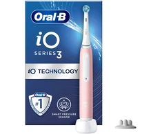Oral-B-iO3S rausvas elektrinis dantų šepetėlis