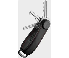 Orbitkey - Crazy Horse odinis raktų dėklas - obsidiano raudonumo