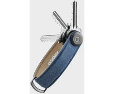 „OrbitKey“ – vaškuotos drobės raktų dėklas – tamsiai mėlynas