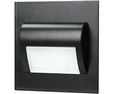 DRACO LED NEW 1.5W, įleidžiamas laiptų šviestuvas, 12VDC, 30lm, 3000K, juodas, inovatyvus tvirtinimo būdas