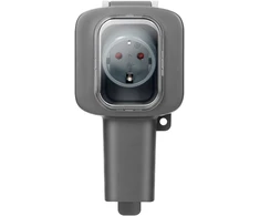 Orno Lizdas pojedyncze natynkowe, 2P+Z, Schuko, AQUATIC HD, IP56, pilka