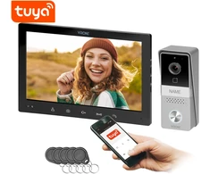 Orno MIDU, nuosavo namo vaizdo domofono rinkinys, 4 laidų, 10", Wi-Fi, jutiklinis skydelis, Full HD, RFID, juoda