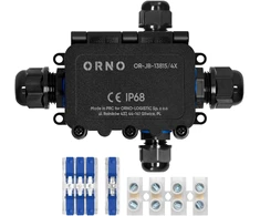 Puszka Dėžutė be tvirtinimo HD IP68, 0,75–4,0 mm?, 2 M20 jungtys, 2 M16 jungtys, X išdėstymas