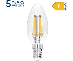 Żarówka LED lemputė su kaitrinės juostelės formos C E14 C35 4 W 470 lm 3000 K