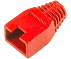 LP Guminis dangtelis 8p8c RJ45 kištukui, raudonas
