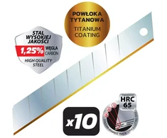 Dedra tiksliai lauomi amenys su titano danga 18mm 10 vnt