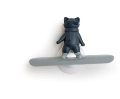 Ototo - Chill Cat Squeegee - prislopintos pilkos ir tamsiai mėlynos spalvos - kompaktiškas