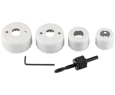 Otwornice Skylėms gręžti skirti pjūklai su adapteriu, 32–54 mm, 6 vnt. rinkinys