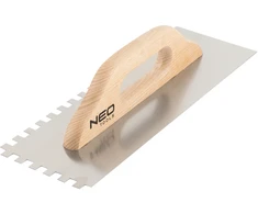 Dantyta mentele NEO 480 x 128 mm, 10 x 10 x 10 mm dantų dydis, medine rankena