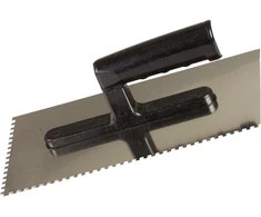 Paca Nerūdijančio plieno mentelė 270 * 130 mm, dantys 12 * 12 mm, atvira rankena