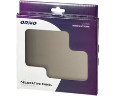 Orno Panel Stiklinis ventiliatorių ir grotelių skydelis, perlinio aukso spalvos