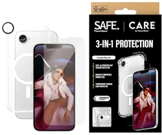 Panzer Glass „CARE by PanzerGlass“ – madingas 3 viename rinkinys – „iPhone 16e“