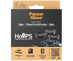 Panzer Glass „PanzerGlass“ – „Hoops“ kameros objektyvo apsauga „iPhone 15 Pro“ – 15 Pro Max – juodo metalo