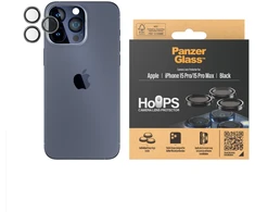 Panzer Glass „PanzerGlass“ – „Hoops“ kameros objektyvo apsauga „iPhone 15 Pro“ – 15 Pro Max – juodo metalo