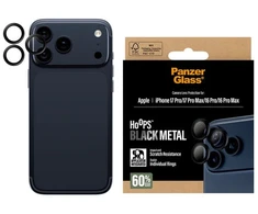 Panzer Glass „PanzerGlass“ – juodas „Hoops“ fotoaparato objektyvo apsauginis dėklas – „iPhone 17 Pro“ / „iPhone 17 Pro Max“ / „iPhone 16 Pro“ / „iPhone 16 Pro Max“