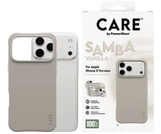 „PanzerGlass“ – „CARE by PanzerGlass®“ madingas „Samba m. MagSafe“ dėklas – „iPhone 17 Pro Max“ – vanilės spalvos