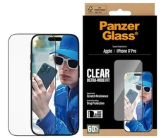 „PanzerGlass“ – ekrano apsauga „iPhone 17 Pro“ – itin platus prigludimas su „EasyAligner“