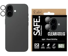 Panzer Glass „PanzerGlass“ – SAFE. Skaidrus kameros objektyvo apsauginis dėklas – „iPhone 17/16/16 Plus“