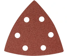 Papier Delta Velcro švitrinis popierius 93 x 93 mm P100, 5 vnt., su 6 skylėmis