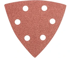 Graphite Papier Delta Velcro švitrinis popierius 93 x 93 mm K 100, 5 vnt., su skylutėmis