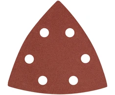Papier Delta Velcro švitrinis popierius 93 x 93 mm P240, 5 vnt., su 6 skylėmis