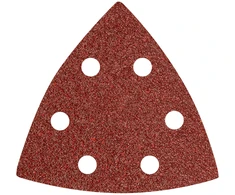 Papier Delta Velcro švitrinis popierius 93 x 93 mm P40, 5 vnt., su 6 skylėmis
