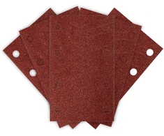 Papier Stačiakampis švitrinis popierius, 8 skylutės, 130 x 80 mm, P80, skirtas 04-623, 5 vnt.