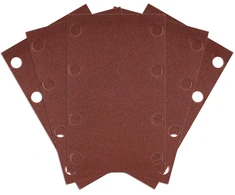 Papier Stačiakampis švitrinis popierius, 8 skylės, 130 x 80 mm, P240, skirtas 04-623, 5 vnt.