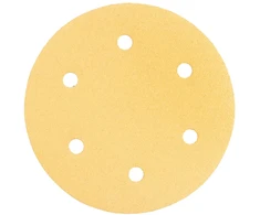 Papier Švitrinis popierius su lipdukais, 225 mm, K80, 5 vnt., su 6 skylėmis, šlifuokliams 59G264, 59G265