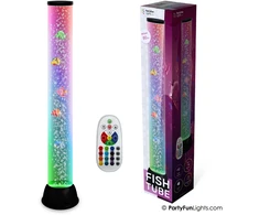 Party Fun Lights „Partyfunlight“ – XXL žuvies formos vamzdinė lempa, aukštis: 80 cm (605405)