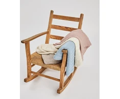 Patalynės komplektas Smallstuff Smulkmena - Antklodė kūdikiui, žuvies kaulas, merino vilna - Milteliai - 80x100 cm (70007-83)