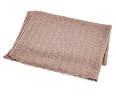 Patalynės komplektas Smallstuff Smulkmena - Antklodė kūdikiui, žuvies kaulas, merino vilna - Milteliai - 80x100 cm (70007-83)