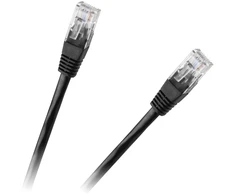 Patchcord UTP 8c jungties kabelis, 1,5 m, CCA, juodas, cat.6e