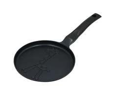 Keptuvė Blynų kepimo forma, žirafos rašto, aliuminio, nelimpanti danga, juoda, 18 cm skersmens, Klausberg, kb-7975