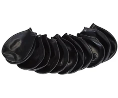 PawZ - guminiai šunų batai - XL - juodi - 12 vnt.