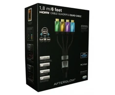 PDP Quad HDMI kabelis 6' AfterGlow (žalia/auksinė/alyvinė/mėlyna)